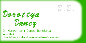 dorottya dancz business card